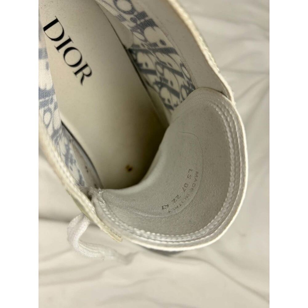 Dior B23 High Dior Oblique High Top Sneaker Blue Grey Mens US 14 SPB-EB 367939 - Picture 9 of 16
